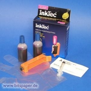 InkTec HPI-8640M - Nachfülltinte Komplett Set magenta für HP Nr. 40