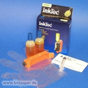 InkTec HPI-8640Y - Nachfülltinte Komplett Set yellow für HP Nr. 40
