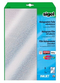 Sigel IF665 Hologramm-Folie, selbstklebend, silber irisierende Oberfläche,  160µm günstig kaufen