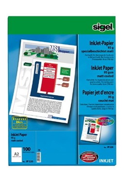 Sigel IP320 - Brilliant Quality InkJet-Papier matt A2, 95g