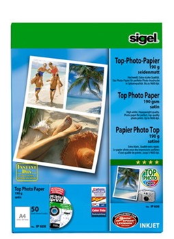 Sigel IP608 - Top Photo Papier seidenmatt, A4, 190g