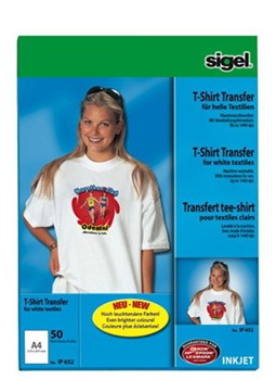 Sigel IP652 - Transferfolie (InkJet) für T-Shirts, A4