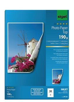 Sigel IP721 - Fotopapier A4, beidseitig, 190g