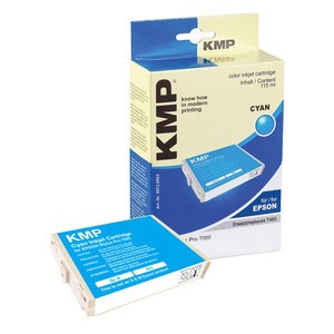 KMP 0972,0003 - Tintenpatrone, cyan, kompatibel zu Epson T463