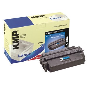 KMP 1217,6500 - Tonerkassette, schwarz, kompatibel zu HP CE505X