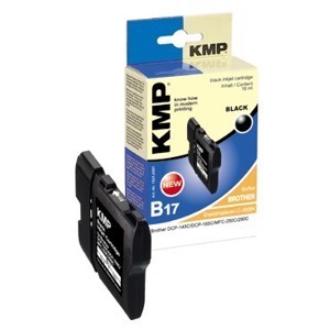 KMP 1521,0001 - Tintenpatrone, schwarz, kompatibel zu Brother LC-980BK