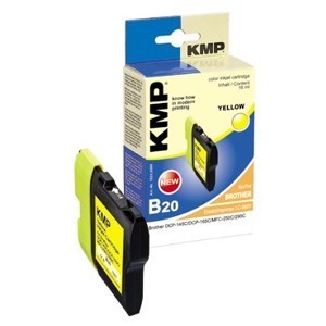 KMP 1521,0009 - Tintenpatrone, yellow, kompatibel zu Brother LC-980Y