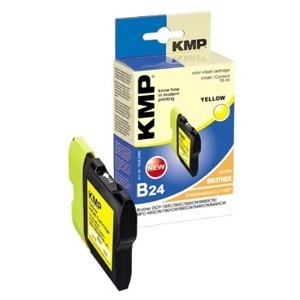 KMP 1522,0009 - Tintenpatrone, yellow, kompatibel zu Brother LC-1100Y