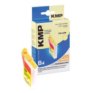 KMP 1030,0009 - Tintenpatrone, yellow, kompatibel zu Brother LC-600Y