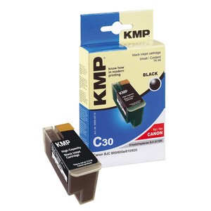 KMP 0909,HC14 - Tintenpatrone, schwarz, kompatibel zu Canon BJI-201BK
