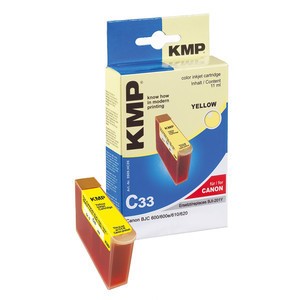 KMP 0909,HC09 - Tintenpatrone, yellow, kompatibel zu Canon BJI-201Y