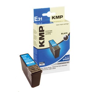 KMP 0973,0001 - Tintenpatrone, schwarz, kompatibel zu Epson T007
