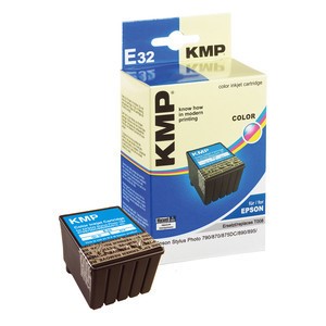 KMP 0974,0030 - Tintenpatrone, color, kompatibel zu Epson T008