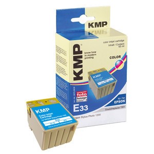 KMP 0970,0030 - Tintenpatrone, color, kompatibel zu Epson T001