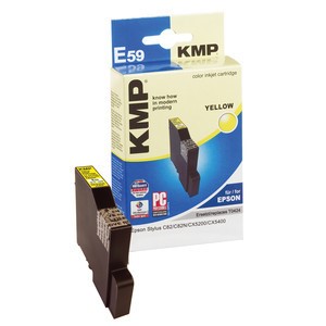 KMP 1043,0009 - Tintenpatrone, yellow pigmented, kompatibel zu Epson T0424