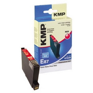 KMP 1010,0007 - Tintenpatrone, red, kompatibel zu Epson T0547