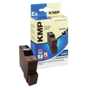 KMP 0986,0001 - Tintenpatrone, schwarz pigmented, kompatibel zu Epson T0321