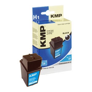 KMP 0994,4281 - Tintenpatrone, schwarz, kompatibel zu HP C6628A, HP19