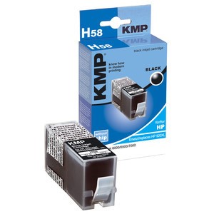 KMP 1717,0251 - Tintenpatrone, schwarz, kompatibel zu HP CD975AE, HP920XL