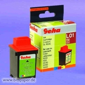 Geha 52929 - Druckerpatrone, 3-farbig, kompatibel zu Lexmark 13619HC