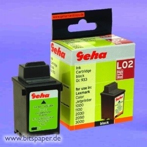 Geha 52905 - Druckerpatrone, schwarz, kompatibel zu Lexmark 13400HC