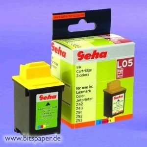 Geha 52783 - Druckerpatrone, 3-farbig, kompatibel zu Lexmark 15M0120, 15M0125