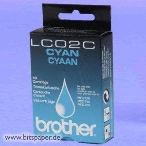 Brother LC02BK - Tintenpatrone cyan