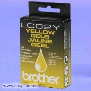 Brother LC02Y - Tintenpatrone gelb
