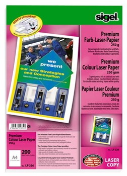 Sigel LP326 - Farblaser Papier A4, 2-seitig, 250g