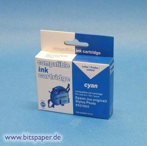 NoName 2251 - Tintenpatrone, cyan, kompatibel zu Epson T0332