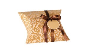 Sigel PB004-5 - Pillowbox Small, Velvet Ornaments, inkl. Geschenkband und Anhänger, 5er Pack