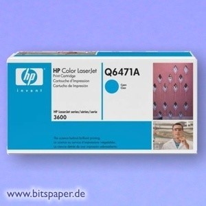 HP Q6471A - 502A Color LaserJet Druckkassette cyan
