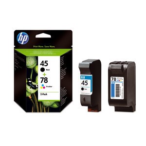HP SA308A - 45 + 78 Doppelpack 1x 51645A 45 schwarz und 1x C6578D 78 color
