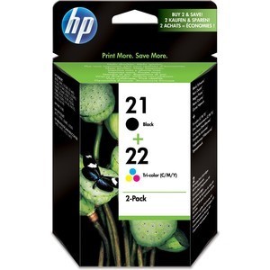 HP SD367AE - 21 und 22 Doppelpack Tintenpatronen, schwarz und 3-farbig