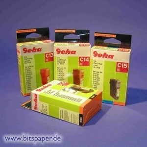 Geha Set01 - Tintentank Komplettset C35, C15, C14, C13 für Canon Drucker