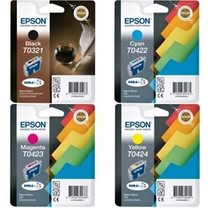 Epson Set42 - Tintenpatronen Set T0321, T0422, T0423, T0424