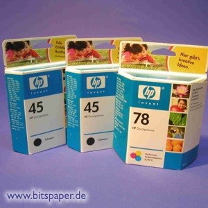 HP Set61 - Tintenpatronenkomplettset 2 x 45, 1 x 78