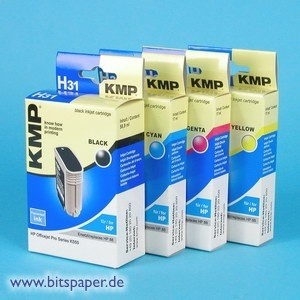 KMP Set89 - Tintenpatronen Set kompatibel zu HP 88 XL