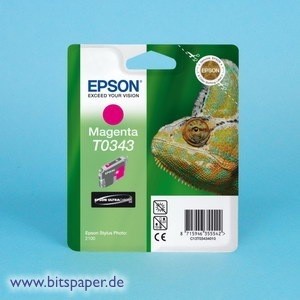 Epson T034340 T0343 - Tintenpatrone magenta