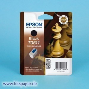 Epson T051140 T0511 - Tintenpatrone schwarz