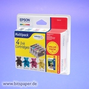 Epson C13T061540 - DURABrite Ultra Photopack, T0611, T0612, T0613 und T0614, 20 Blatt 10x15 cm