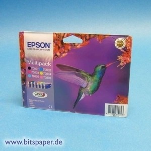 Epson T080740 - Claria Photographic Ink Tintenpatronen 6er Pack, T080x