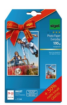 Sigel T1145 - Everyday Fotopapier 10x15 cm, 195g