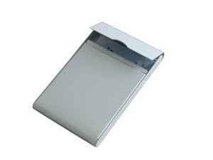 Sigel VZ138 - Visitenkarten-Etui, silber, matt, Aluminium
