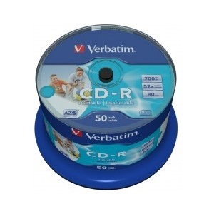 Verbatim 43438 - CD-R 700MB, 52x, Spindel,  50 Stück