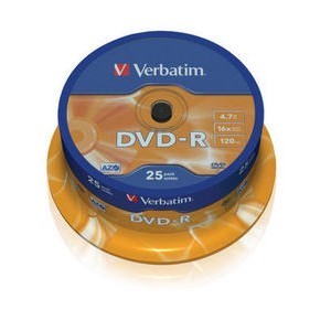 Verbatim 43522 - DVD-R 4,7GB, 16x, Spindel, 25er Pack
