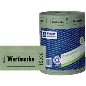 Avery Zweckform 2311-4 - Wertmarken, grün, 57 x 30 mm, 4 Rollen