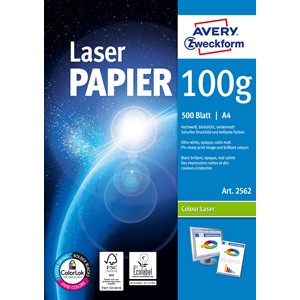 Avery Zweckform 2562 - Classic Farblaser Papier, A4, 100g