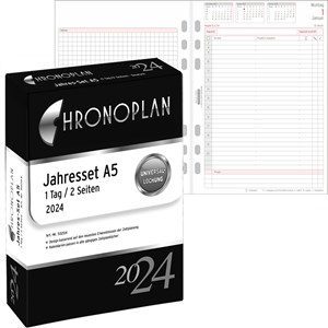 Avery Zweckform 50204 - Chronoplan Jahres-Set A5, 2024
