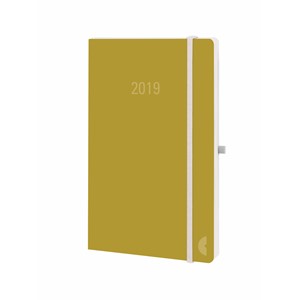 Avery Zweckform 50799 - Chronoplan Chronobook Buchkalender 2019, ca. A6,Wochenplan, olive